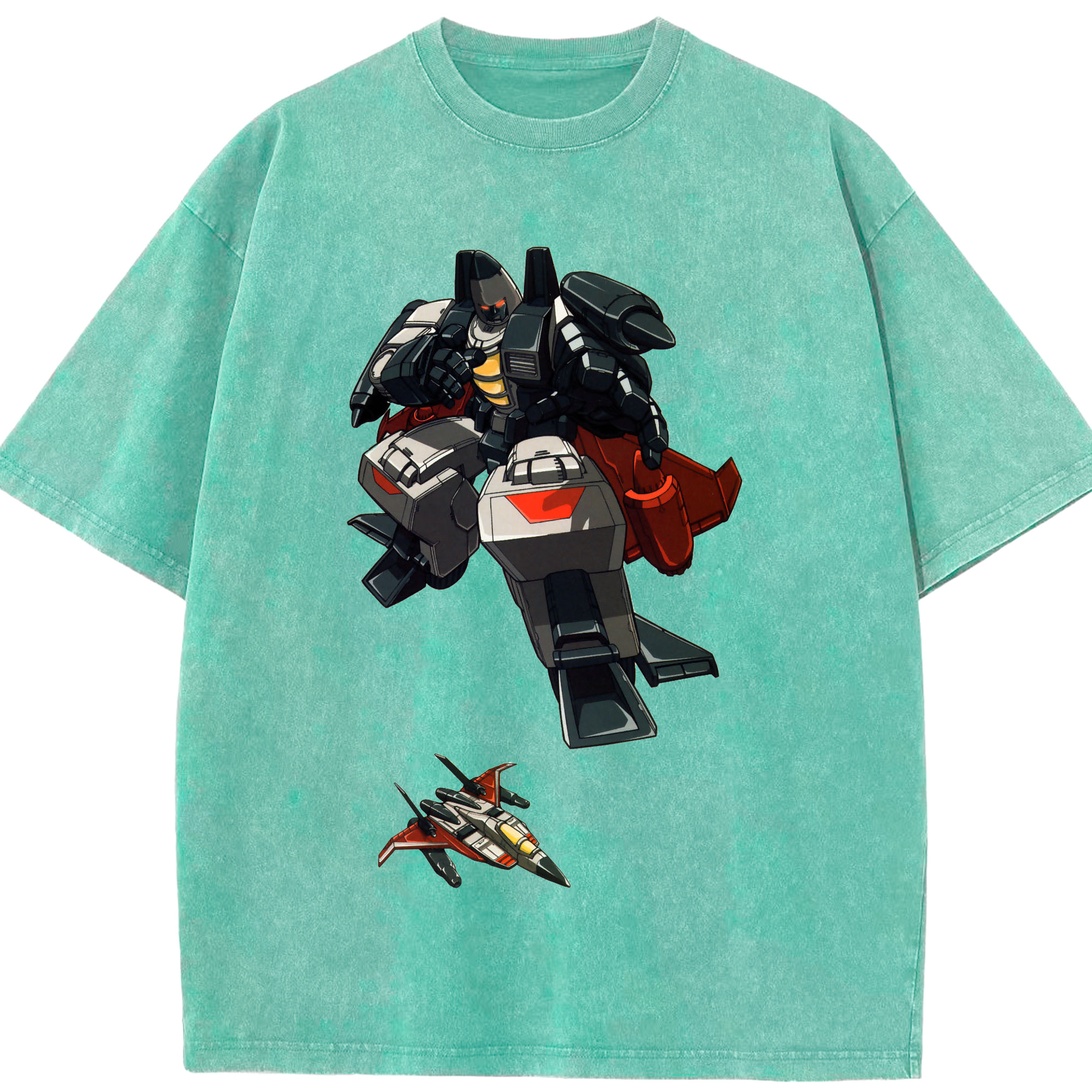 （画像用）  綿100% ヴィンテージ風 半袖Tシャツ（フロントプリント）
